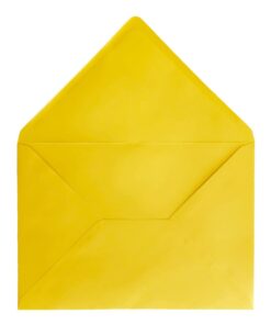 Canary Yellow Envelope C6 Open