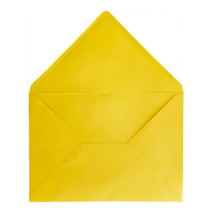 Canary Yellow Envelope C7 Open