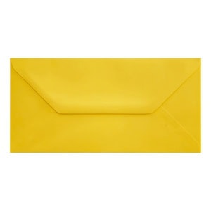Canary Yellow Envelope Dl Closed