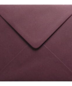 Claret Red Envelope 155mm Square Closed
