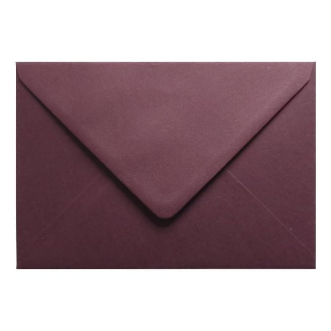 Claret Red Envelope 5x7 Closed
