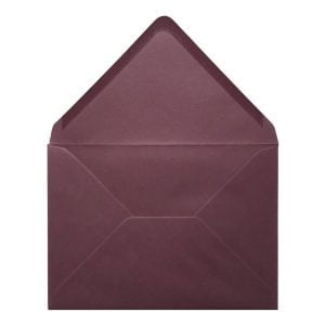 Claret Red Envelope 5x7 Open