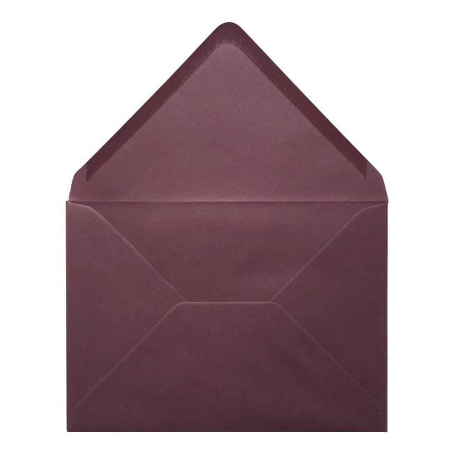 Claret Red Envelope 5x7 Open