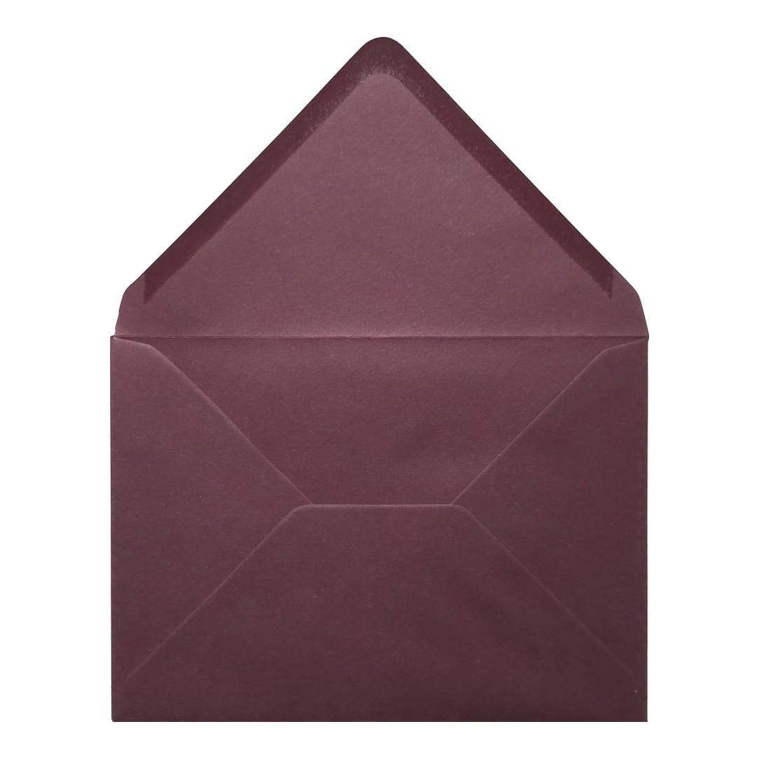 Claret Red Envelope 5x7 Open