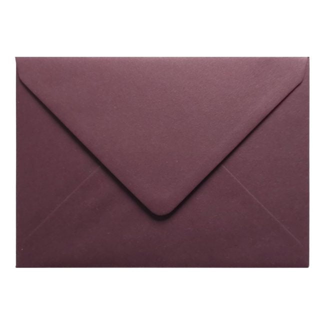 Claret Red Envelope A5 Closed