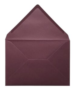 Claret Red Envelope A5 Open
