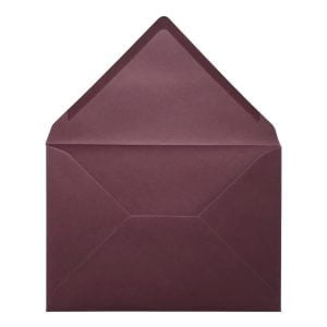 Claret Red Envelope A5 Open