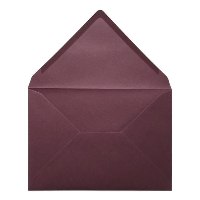 Claret Red Envelope A5 Open