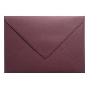 Claret Red Envelope C5 Closed