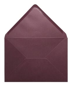 Claret Red Envelope C6 Open