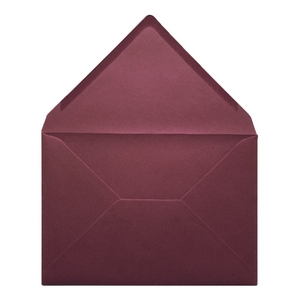 Claret Red Envelope C7 Open
