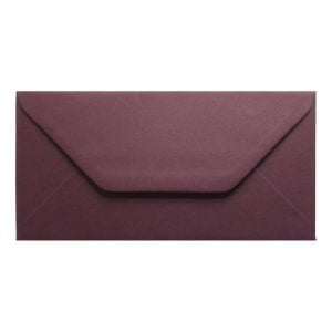 Claret Red Envelope Dl Closed