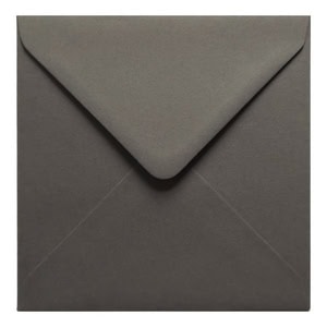 Dark Grey Envelope 130mm Square Closed