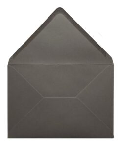 Dark Grey Envelope A5 Open