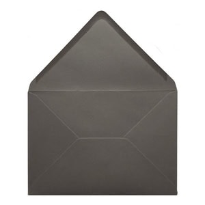 Dark Grey Envelope A5 Open