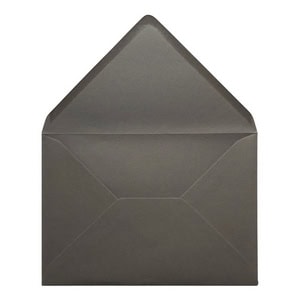 Dark Grey Envelope C7 Open