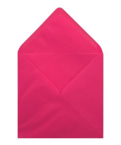Fuchsia Pink Envelope 130mm Square Open