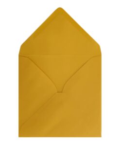 Golden Yellow Envelope 130mm Square Open