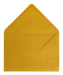 Golden Yellow Envelope A5 Open