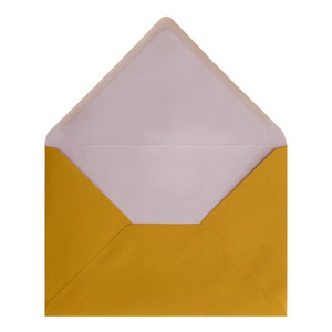 Golden Yellow Envelope C5 Open