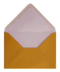 Golden Yellow Envelope C6 Open