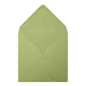 Heritage Green Envelope 130mm Square Open