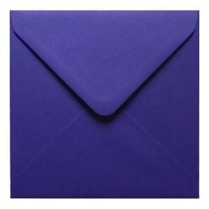 Intense Iris Blue Envelope 155mm Square Closed