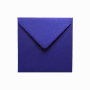 Intense Iris Blue Envelope 155mm Square Ratio