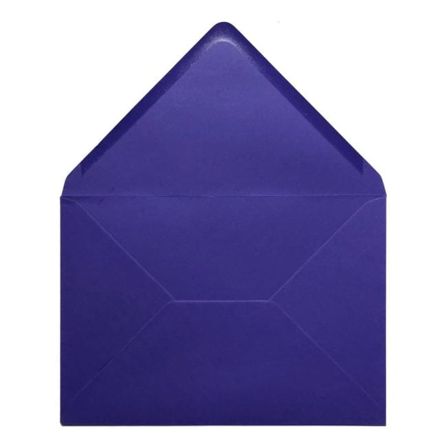 Intense Iris Blue Envelope A5 Open