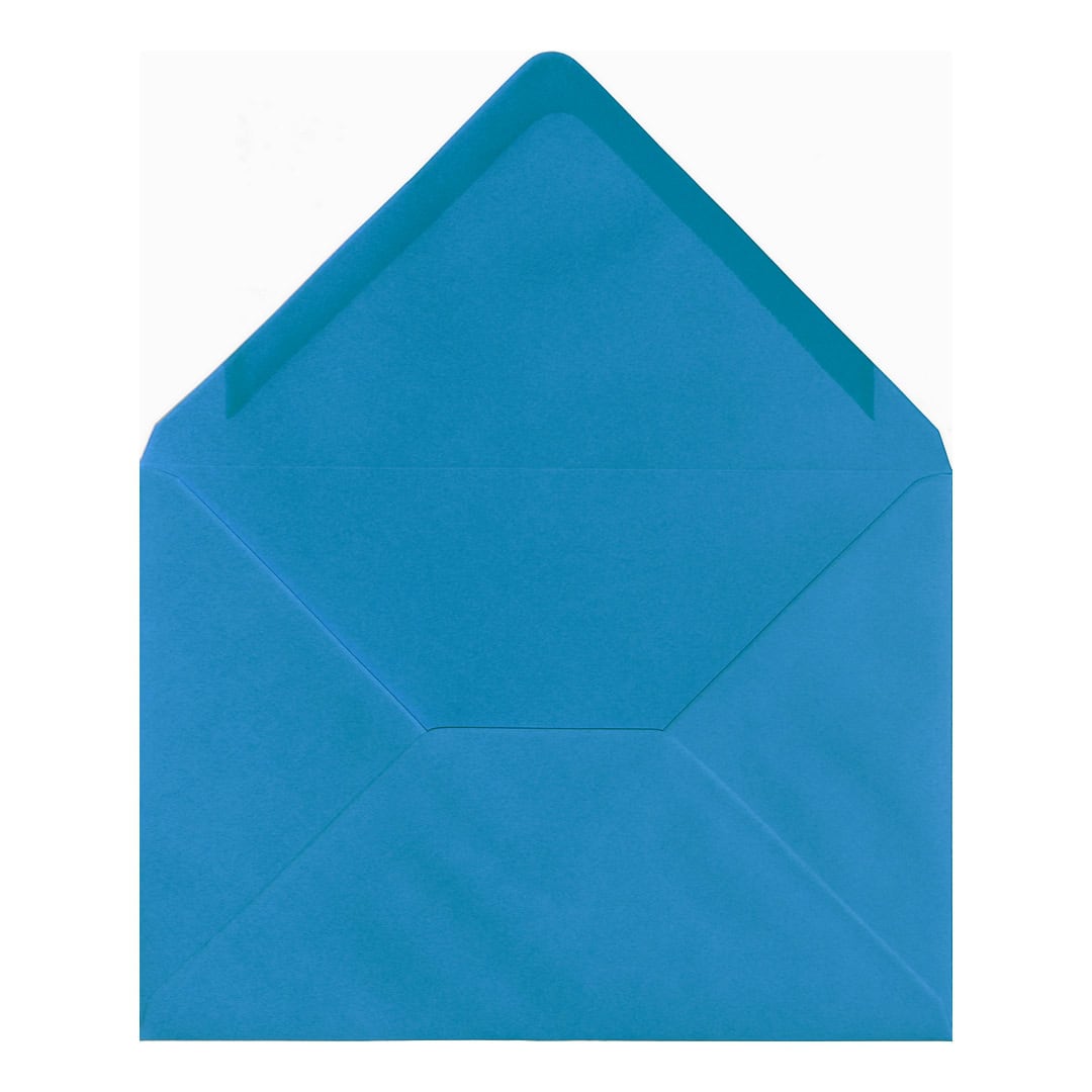 Kingfisher Blue Envelope B6 Open
