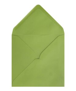 Lime Green Envelope 155mm Square Open