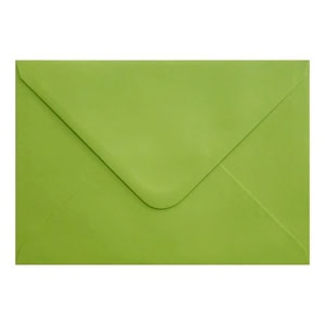 Lime Green Envelope 5x7 Closed