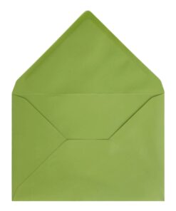 Lime Green Envelope A5 Open