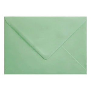 Mint Green Envelope 5x7 Closed