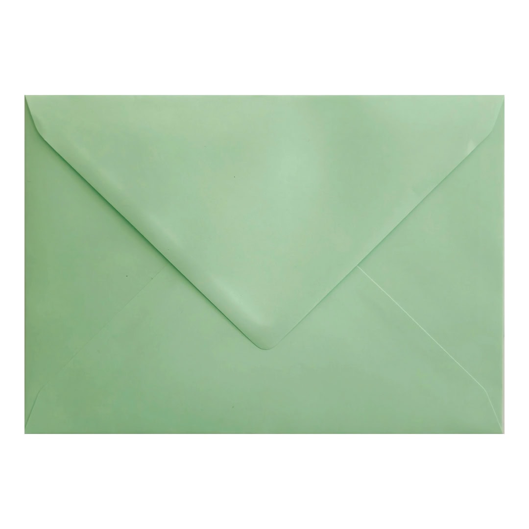 Mint Green Envelope C7 Closed