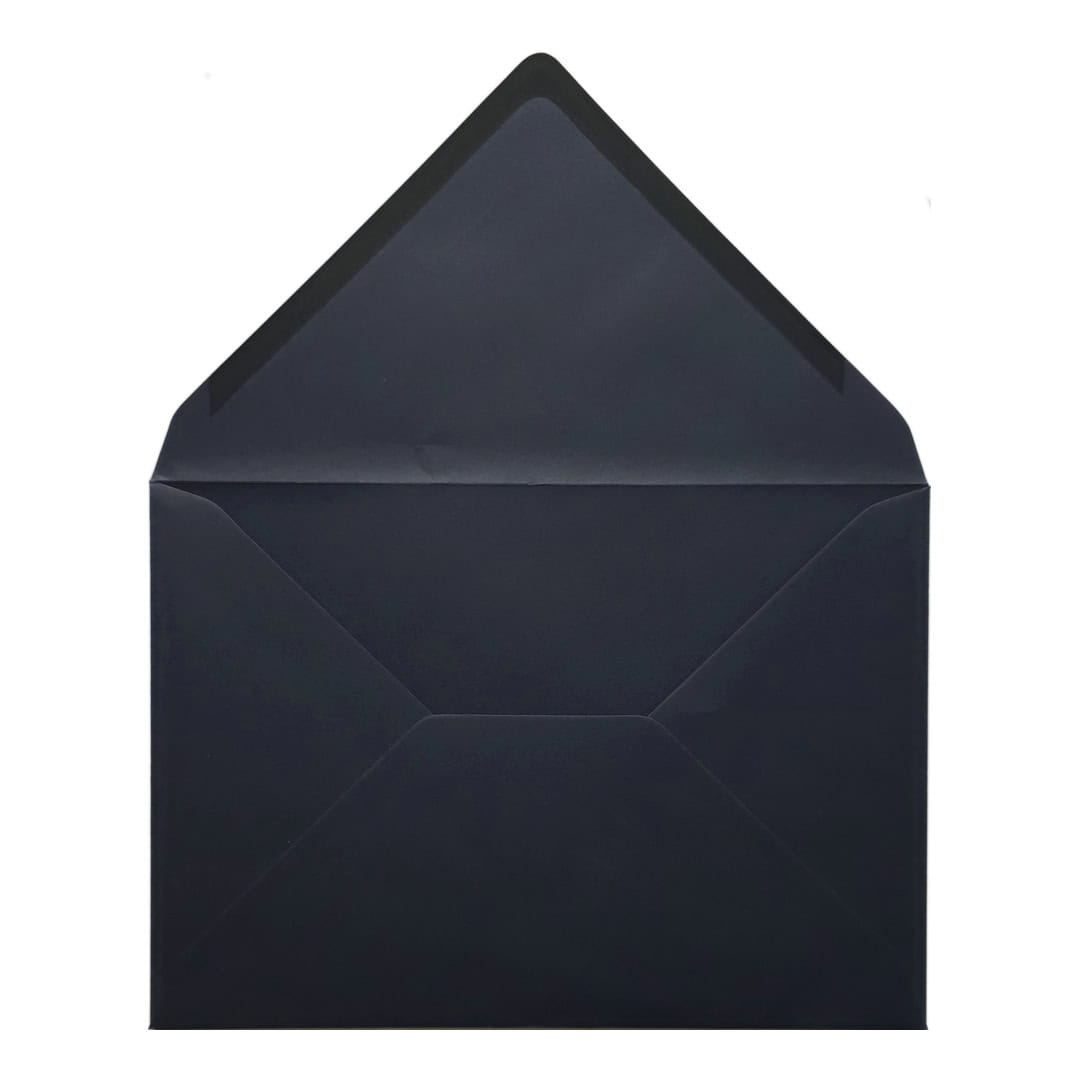 Navy Blue Envelope B6 Open