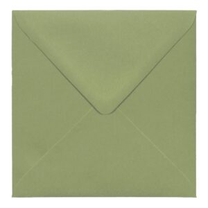 Olive Green Envelope 130mm Square Closed