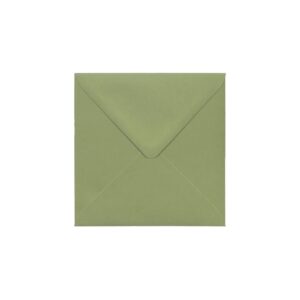 Olive Green Envelope 130mm Square Ratio