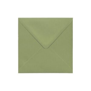Olive Green Envelope 155mm Square Ratio