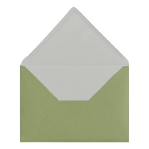 Olive Green Envelope C7 Open