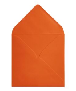 Orange Envelope 155mm Square Open