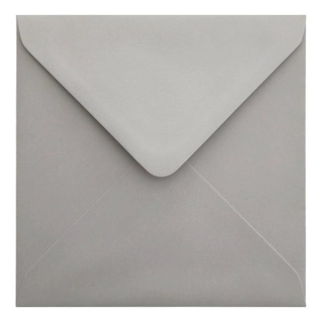Owl Grey Envelope 155mm Square Closed