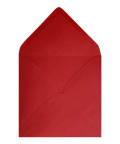 Poppy Red Envelope 130mm Square Open