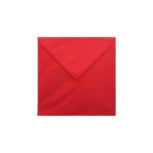 Poppy Red Envelope 130mm Square Ratio