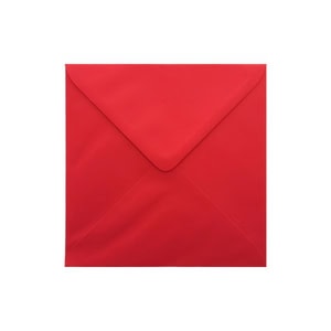 Poppy Red Envelope 155mm Square Ratio