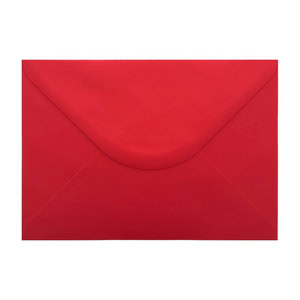 Poppy Red Envelope A5 Ratio