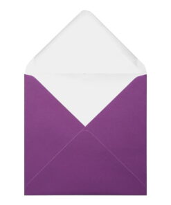 Purple Envelope 130mm Square Open