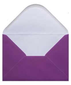 Purple Envelope A5 Open