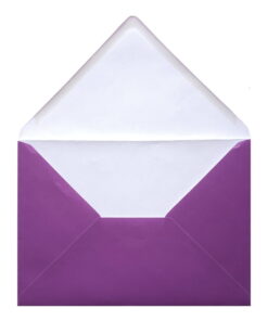 Purple Envelope C6 Open