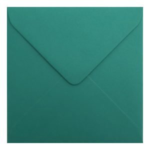 Teal Green Envelope 155mm Square Closed